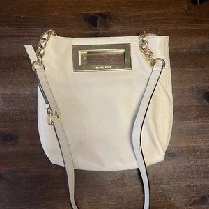 Clutch or Crossbody purse Michael Kors Cream Leather